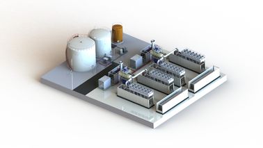Genset-Kraftwerk, containerisiertes Kraftwerk 20MW 400V/11KV/23KV