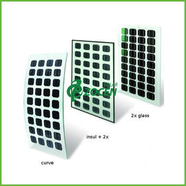 Flacher BIPV-Doppelt-Glassonnenkollektor-monokristallines Solarmodul