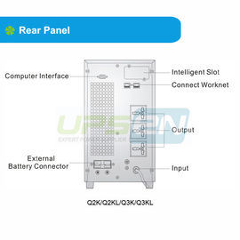 Hochfrequenzon-line-UPS wahre doppelte on-line-Umwandlung des einphasig-2KVA Ups